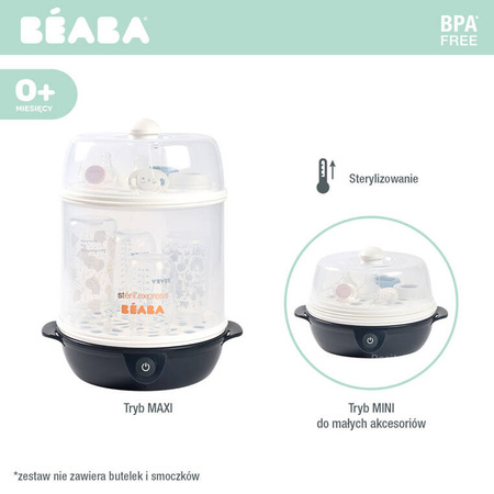 Beaba Sterylizator parowy 2w1 Night blue