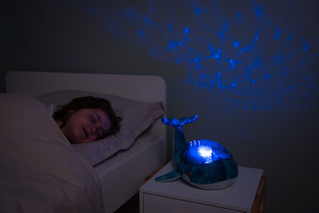Cloud B Tranquil Whale Lampka z Projekcją Wieloryb Biały