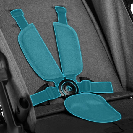 Kidnort Sjölejon Wózek Spacerowy Szary Melanż