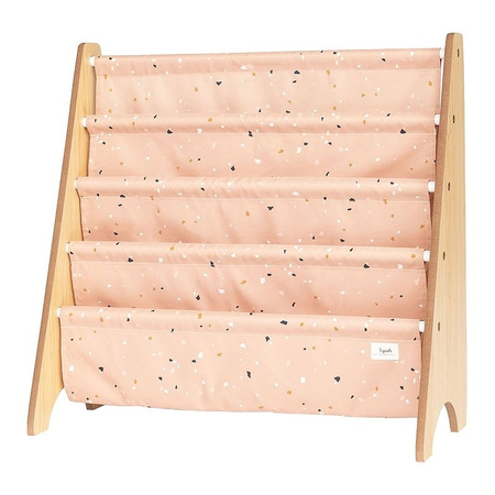 3 Sprouts Recycled Stojak Na Książki Terrazzo Clay