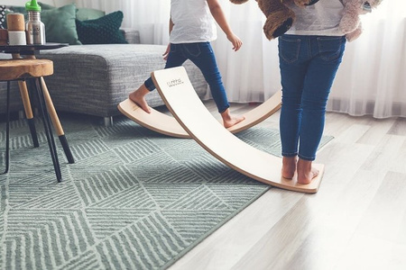 Wobbel Oryginal Deska Do Balansowania z Filcem Transparent Wild Rose