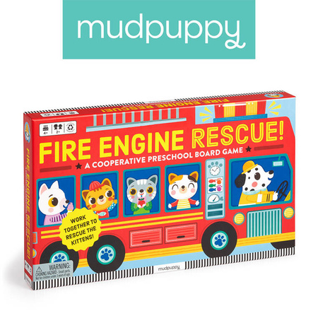 Mudpuppy Gra planszowa Straż pożarna na ratunek! 4+
