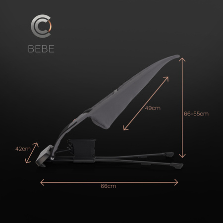 Cavoe Bebe Leżaczek Dziecięcy French Gray