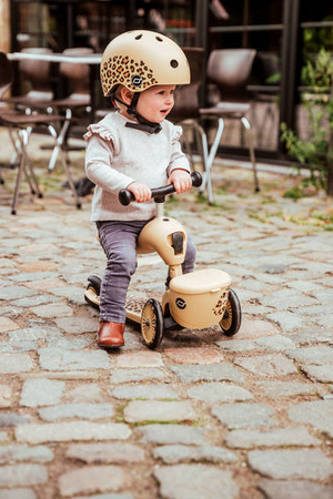 Scootandride Highwaykick 1 Lifestyle 2w1 Jeżdzik i Hulajnoga Trójkołowa z Zamykanym Schowkiem 1-5 lat Leopard