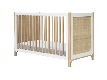 Theo Bebe Oceania Łóżeczko Ratanowe 60x120cm Neige