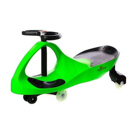 Crazy Car Jeździk Grawitacyjny LED + Klakson Zielono-Czarny