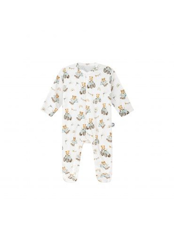 Bonjour Cherie, Pajac niemowlęcy bawełna organiczna Traktory