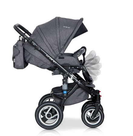 Riko Brano Wózek Głęboko-Spacerowy 2w1 Carbon