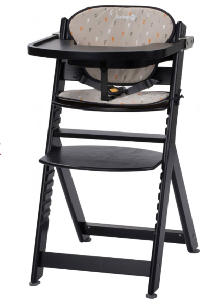Safety 1st Timba Krzesełko do Karmienia + Wkładka Deep Black 17331