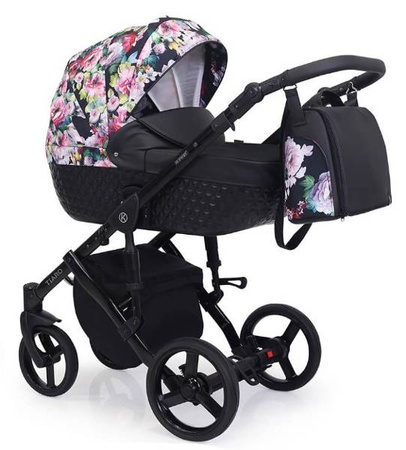 Kunert Tiaro Wózek Głęboko-Spacerowy 2w1 Szary Biała Rama Koła Żelowe