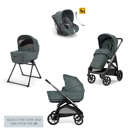 Inglesina Aptica System Quattro Wózek Głęboko-Spacerowy Fotelikiem Darwin Infant Recline Emerald Green