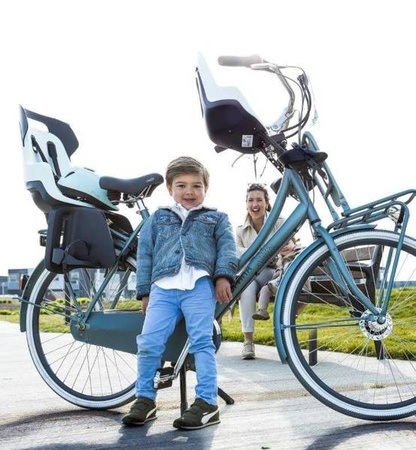 Bobike Go 1P Fotelik Rowerowy Do Ramy Macaron Grey