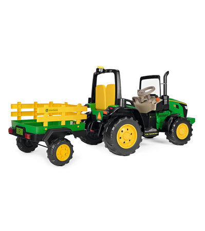 PegPerego John Deere Dual Force 12v Traktor z Przyczepą