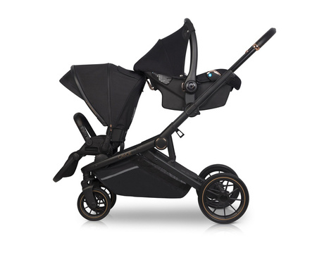 Cavoe Avec 2024 Wózek Głęboko-Spacerowy Bliźniaczy 2w1 Meteorite