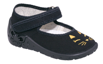 Zetpol Kapcie Dziewczęce Marlena Czarne Rozmiar 22