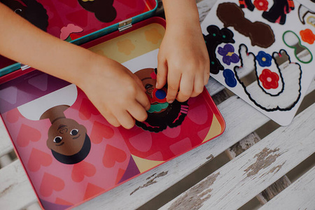 Mudpuppy Magnetyczne postacie Moje włosy, moja korona 4+