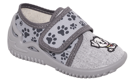 Zetpol Kapcie Dziecięce Czesio Szare Piesek Rozmiar 25