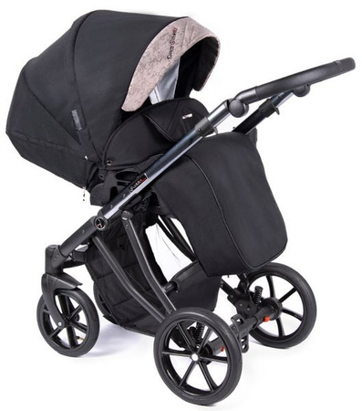Coletto Dante Wózek Głęboko-Spacerowy 2w1 D-05 Czarno-Grafitowa Rama