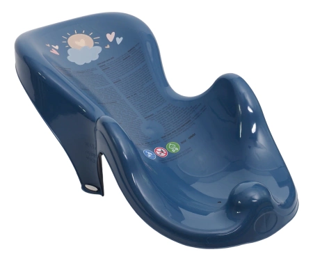 Tega Fotelik do Kąpieli Antypoślizgowy Meteo Granatowy