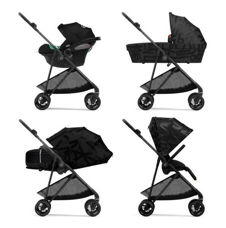 Cybex Melio Street New Wózek Głęboko-Spacerowy Real Black