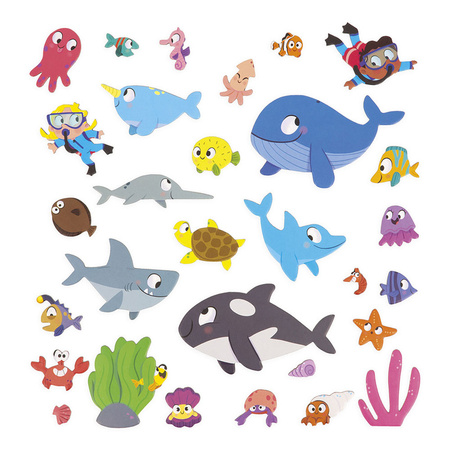 Janod Magnetyczna układanka Podwodny świat Magneti'stories 3+