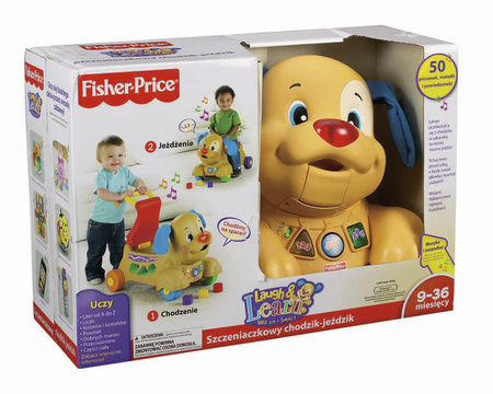 Fisher-price Ucz Się I Śmiej! Chodzik-jeździk Szczeniaczka Uczniaczka Pchacz Zabawka Edukacyjna Dla Dzieci X6838