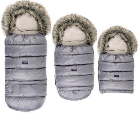 Zaffiro Grow Up 2.0 Śpiwór Do Wózka Plusz Pastel Grey