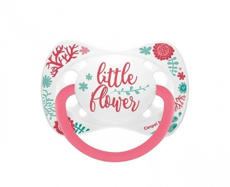 Canpol Babies Smoczek Uspokajający Silikonowy Symetryczny WILD 18m+ KORALOWY