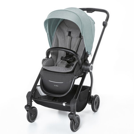 Espiro Galaxy Wózek Głęboko-Spacerowy + Gondola Una + Adaptery Zestaw 2w1 05 Turquoise Island + Grey Center