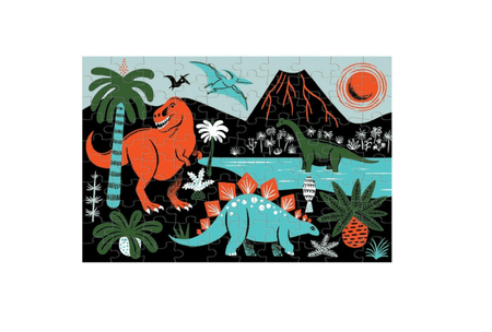 Mudpuppy – Puzzle świecące w ciemności Dinozaury 100 elementów 5+
