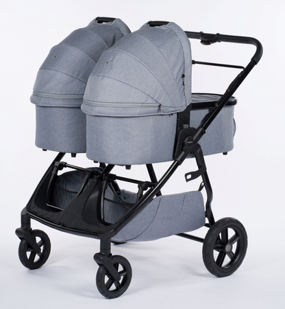 Mast M.Twin x Wózek Bliźniaczy Mast Swiss Design Koła Light Glacier Lake Stała Rączka