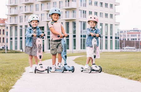 Scootandride Highwaykick 1 2w1 Jeździk i Hulajnoga 1-5 lat + Kask XXS-S Dla Dzieci 1-5 Lat Rose