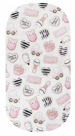 Bambusowe Prześcieradło Do Gondoli / Kosza Mojżesza 35x75 Cm 100% Bambus Baby Shower