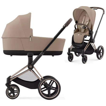 Cybex Priam 4.0 Wózek Głęboko-Spacerowy + Cybex Cloud G I - Size Fotelik Samochodowy + Baza G