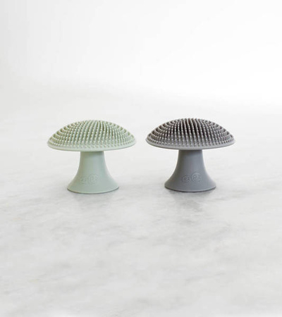 EZPZ Silikonowa Myjka Czyścik Do Naczyń Bez Bakterii Szary Szary