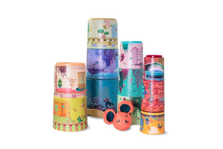 Miniland Kubeczkowa Piramidka Magiczny Zamek 11 szt