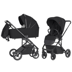 Carrello Alfa/W Wózek Głęboko-Spacerowy 2w1 Midnight Black