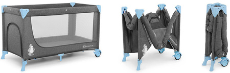 Kinderkraft Joy Łóżeczko Turystyczne Niebieski