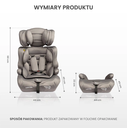Caretero Falcon i-Size - fotelik samochodowy 76-150 cm Navy