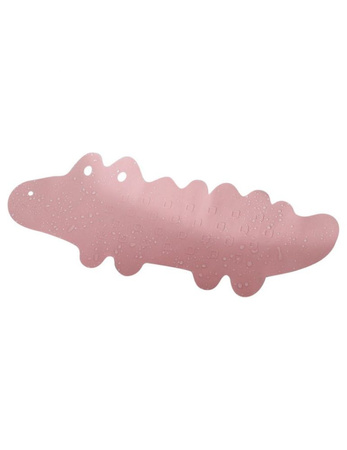 Bocioland Mata Antypoślizgowa do Kąpieli Krokodyl Różowa