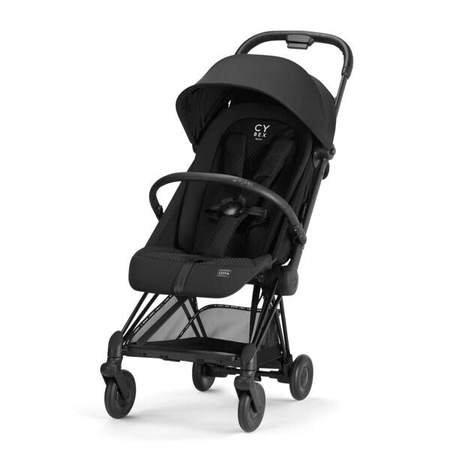 Cybex Coya Wózek Spacerowy Black + Pałąk do Wózka