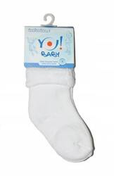 Yo! Club Skarpety Frotte Wywijane 17 - 18 Białe