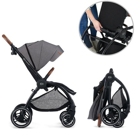 Kinderkraft Evolution Wózek Spacerowy + Cocoon Platinum Grey