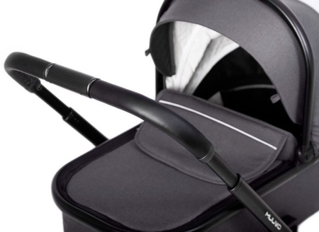 Muuvo Quick 3.0 Wózek Głęboko-Spacerowy z Gondolą XL Zestaw 2w1 Steel Grey