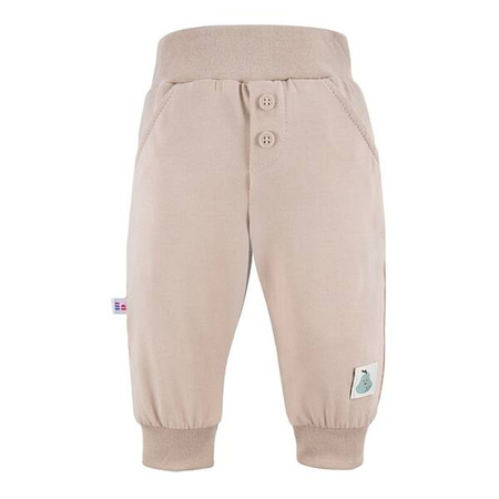 Eevi Pearfect Spodnie Dziecięce z Guziczkami Beżowe 104