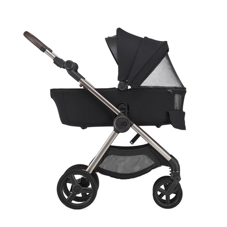 Anex IQ Premium New Transfarmation Wózek Głęboko-Spacerowy Smoky + Cybex Aton B2 i-Size Fotelik Samochodowy 0-13kg + Baza One Volcano Black