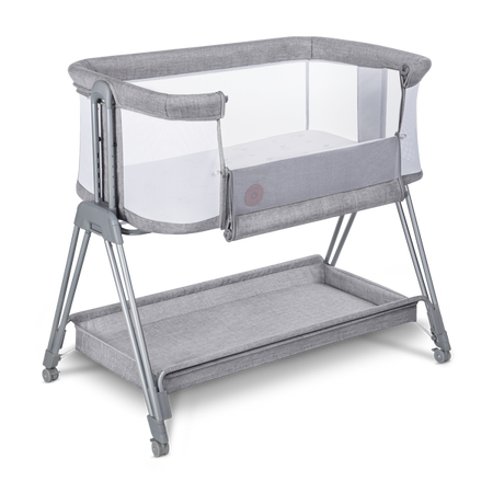 Lionelo Luna Łóżeczko Dostawne Grey Concrete