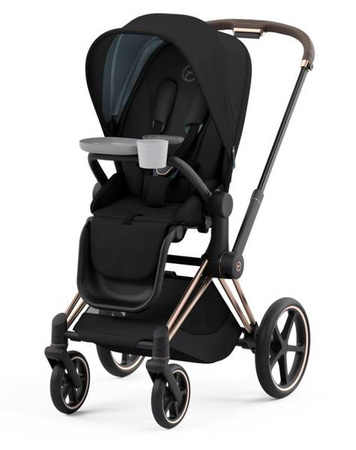 Cybex Priam 4.0 Wózek Głęboko-Spacerowy + Fotelik Samochodowy Cloud T 0-13kg Deep Black