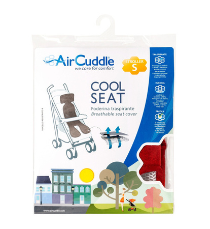 AirCuddle Cool Seat Oddychająca Wkładka Antypotowa Wózków Spacerowych Smoke