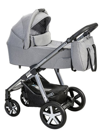 Baby Design Husky 2022 Wózek Głęboko-Spacerowy 117 Graphite Koła Pompowane